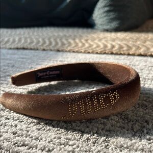 Juicy Couture Velvet Brown Headband
